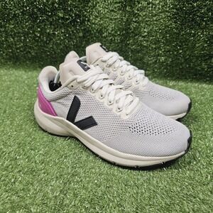 Veja Athletic Shoes in Gray and Pink